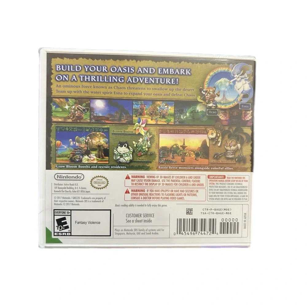 Ever Oasis (Nintendo 3DS, 2017) BRAND NEW FACTORY SEALED USA VERSION